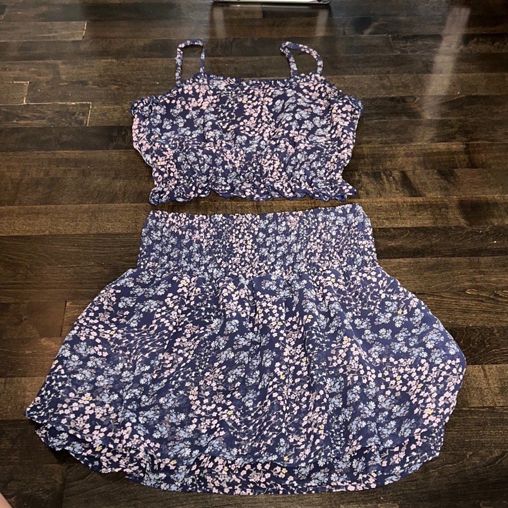 Aqua floral set